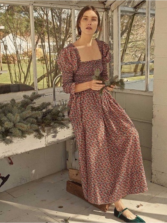 DOEN Bijou Dress in Rosarie Floral Print - size XS - Picture 8 of 8